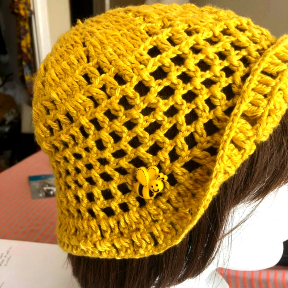 Women's handmade crochet hat.